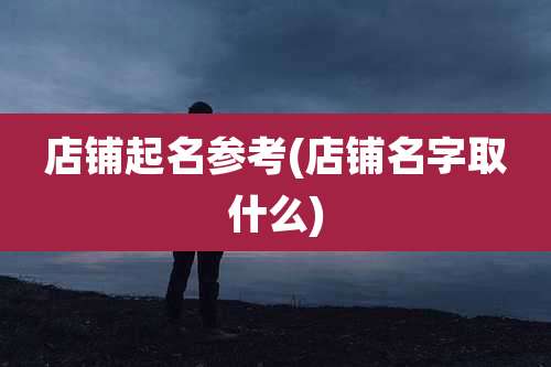 店铺起名参考(店铺名字取什么)