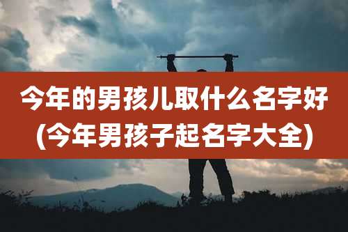 今年的男孩儿取什么名字好(今年男孩子起名字大全)
