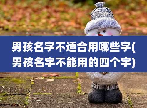 男孩名字不适合用哪些字(男孩名字不能用的四个字)