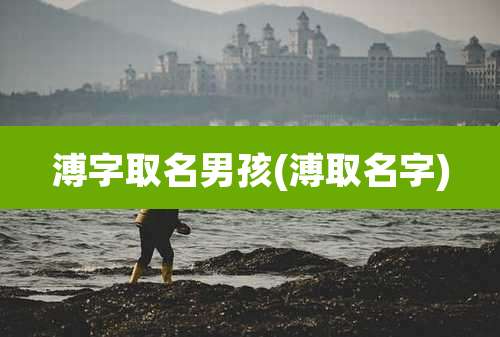 溥字取名男孩(溥取名字)