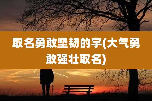 取名勇敢坚韧的字(大气勇敢强壮取名)
