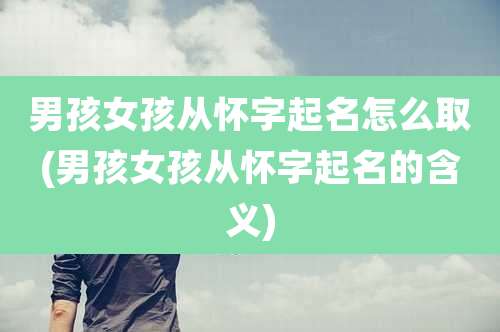 男孩女孩从怀字起名怎么取(男孩女孩从怀字起名的含义)