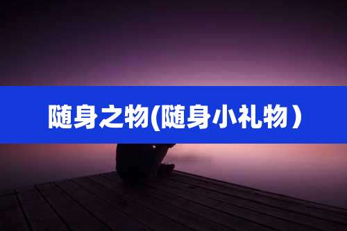 随身之物(随身小礼物）