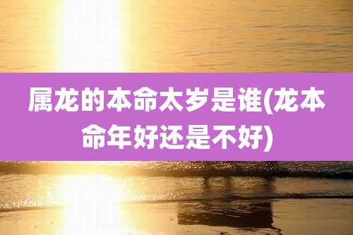 属龙的本命太岁是谁(龙本命年好还是不好)