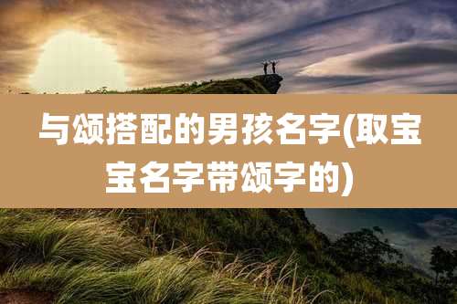与颂搭配的男孩名字(取宝宝名字带颂字的)