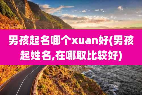 男孩起名哪个xuan好(男孩起姓名,在哪取比较好)