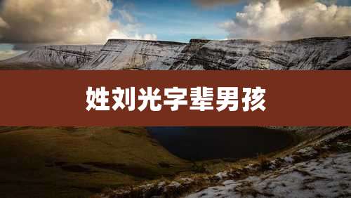 姓刘光字辈男孩