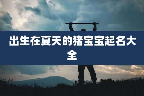 出生在夏天的猪宝宝起名大全