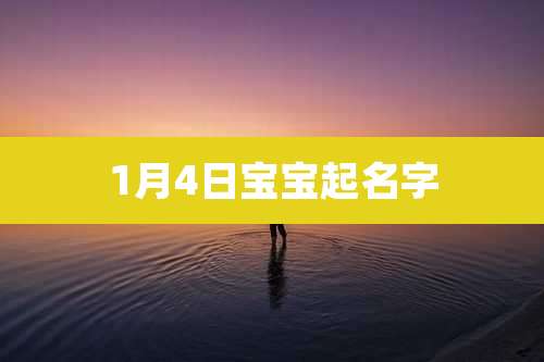 1月4日宝宝起名字