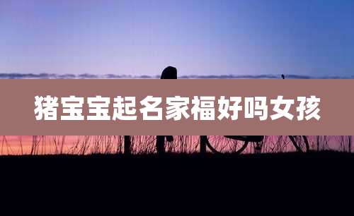 猪宝宝起名家福好吗女孩