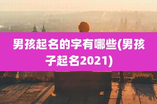 男孩起名的字有哪些(男孩子起名2021)