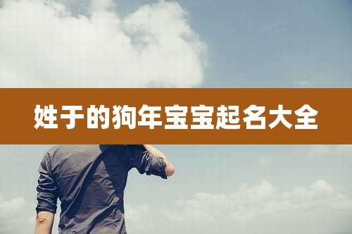 姓于的狗年宝宝起名大全