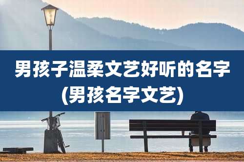 男孩子温柔文艺好听的名字(男孩名字文艺)