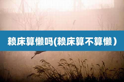 赖床算懒吗(赖床算不算懒）