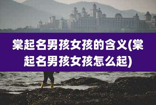 棠起名男孩女孩的含义(棠起名男孩女孩怎么起)