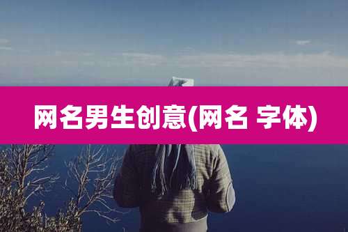 网名男生创意(网名 字体)