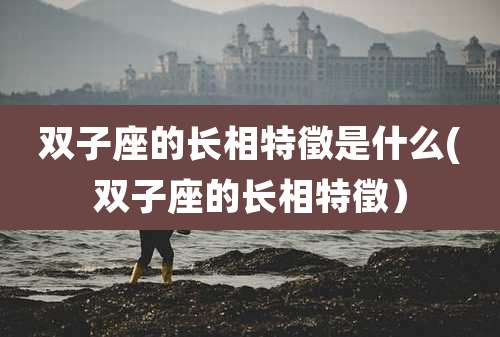 双子座的长相特徵是什么(双子座的长相特徵)