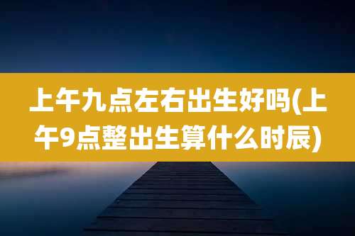 上午九点左右出生好吗(上午9点整出生算什么时辰)