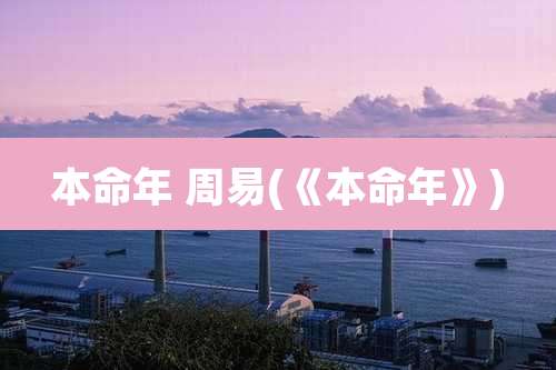 本命年 周易(《本命年》)