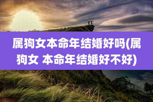 属狗女本命年结婚好吗(属狗女 本命年结婚好不好)