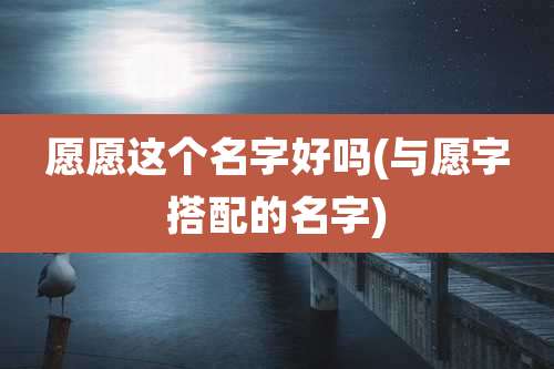 愿愿这个名字好吗(与愿字搭配的名字)