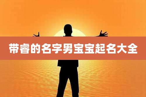 带睿的名字男宝宝起名大全