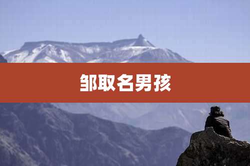 邹取名男孩