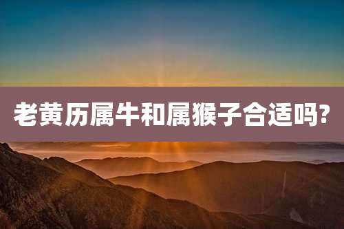 老黄历属牛和属猴子合适吗?