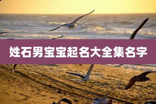 姓石男宝宝起名大全集名字