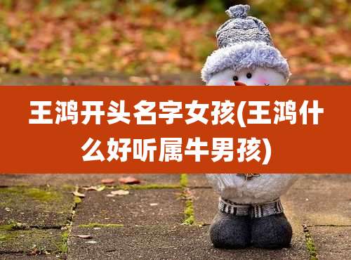 王鸿开头名字女孩(王鸿什么好听属牛男孩)