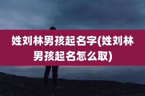 姓刘林男孩起名字(姓刘林男孩起名怎么取)