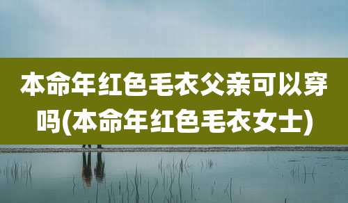 本命年红色毛衣父亲可以穿吗(本命年红色毛衣女士)