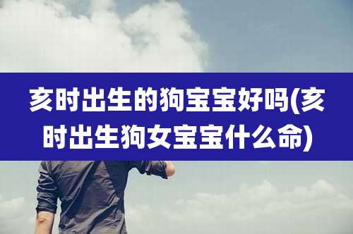 亥时出生的狗宝宝好吗(亥时出生狗女宝宝什么命)