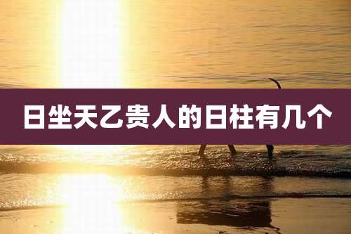 日坐天乙贵人的日柱有几个