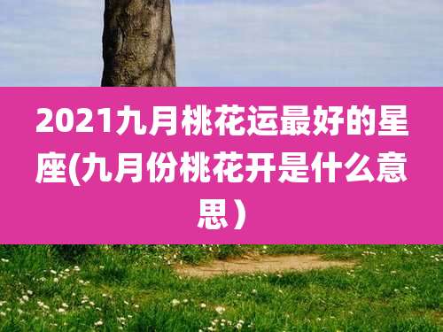 2021九月桃花运最好的星座(九月份桃花开是什么意思）