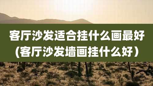 客厅沙发适合挂什么画最好(客厅沙发墙画挂什么好)