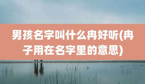 男孩名字叫什么冉好听(冉子用在名字里的意思)