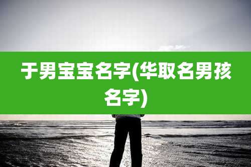 于男宝宝名字(华取名男孩名字)