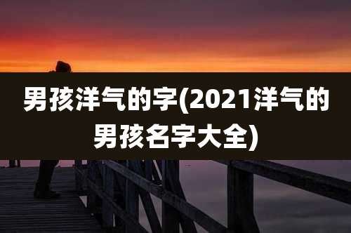 男孩洋气的字(2021洋气的男孩名字大全)