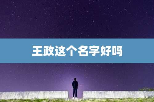 王政这个名字好吗