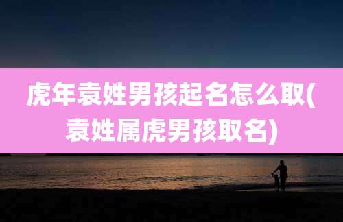 虎年袁姓男孩起名怎么取(袁姓属虎男孩取名)