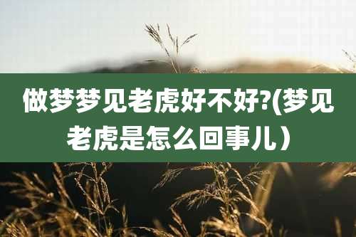 做梦梦见老虎好不好?(梦见老虎是怎么回事儿)