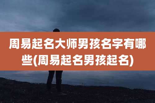 周易起名大师男孩名字有哪些(周易起名男孩起名)