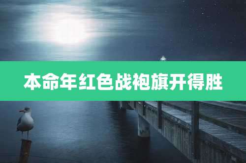 本命年红色战袍旗开得胜