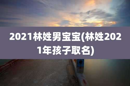 2021林姓男宝宝(林姓2021年孩子取名)