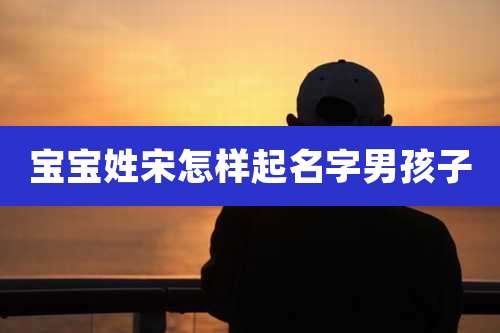 宝宝姓宋怎样起名字男孩子