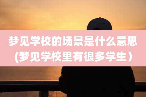 梦见学校的场景是什么意思(梦见学校里有很多学生)
