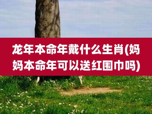 龙年本命年戴什么生肖(妈妈本命年可以送红围巾吗)