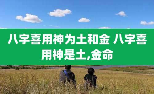 八字喜用神为土和金 八字喜用神是土,金命