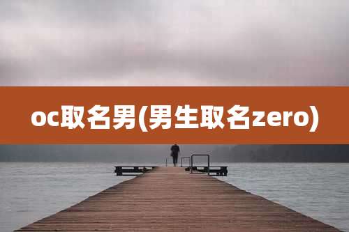 oc取名男(男生取名zero)